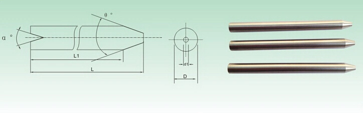 200 Hours Watercutting Life Od7*ID0.88*76.2mm Tungsten Carbide Water Jet Focusing Tube