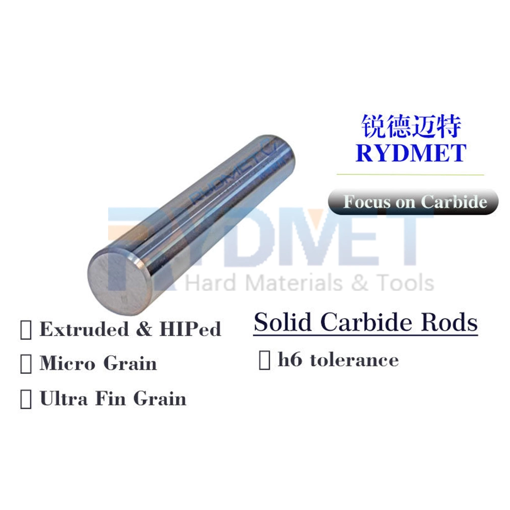 Polished Carbide Rod with Weldon Flat