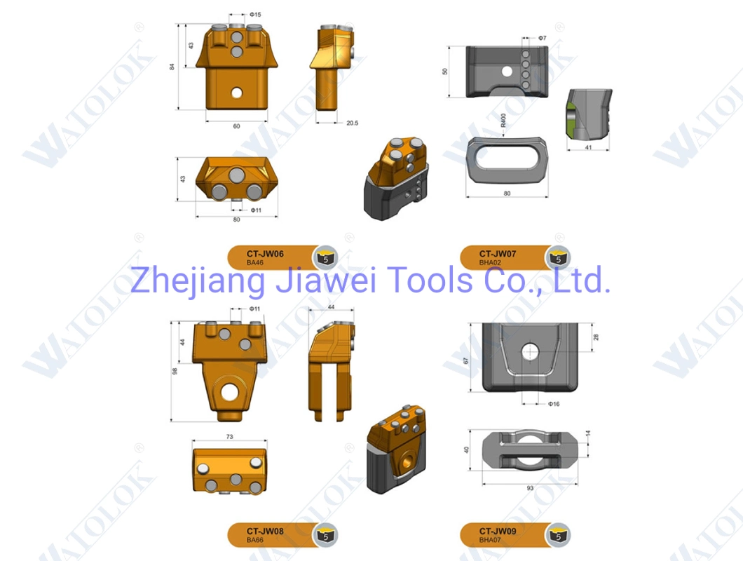 B47K Rock Rotary Drilling Teeth Bullet Teeth Piling Drill Rig Tools