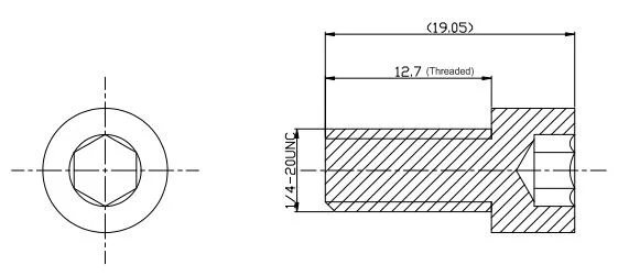 Tungsten Screw Bolt Nut Used in Machine Part