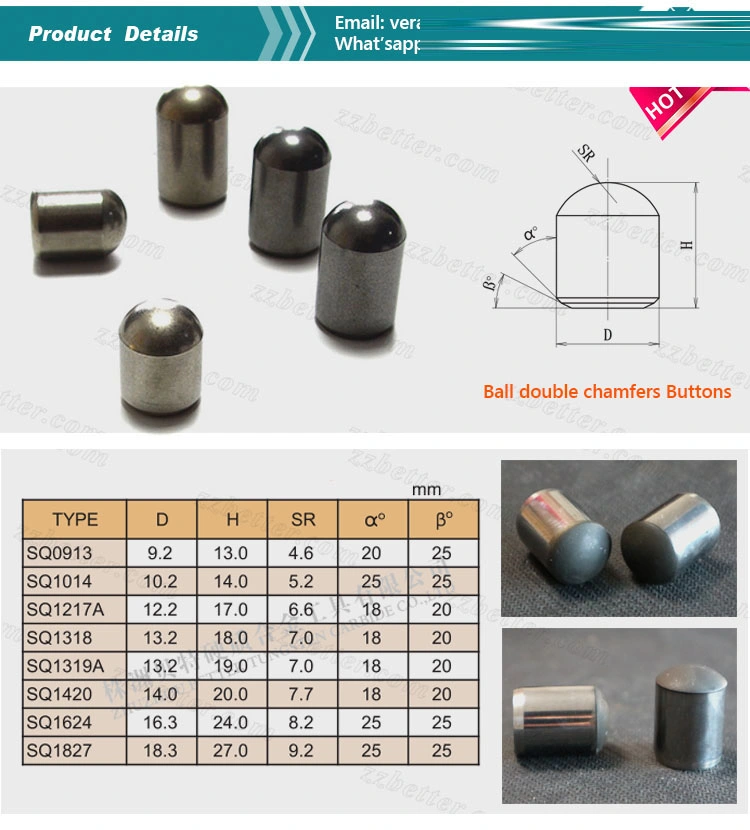 Tungsten Carbide Buttons for Drilling and Oil Industry