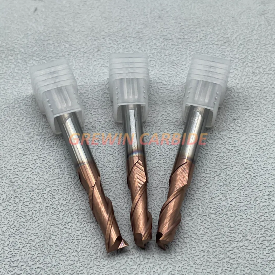 Gw-Carbide Tungsten Carbide HRC55 2f Flat End Mills Cemented Carbide End Mill Cutting Tools