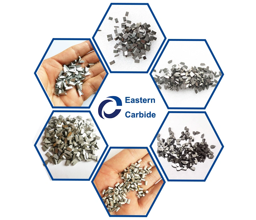 Fanshaped Tungsten Carbide Band Saw Soldering Teeth/ Cemented Carbide Belt Saw Blade Brazed Tips