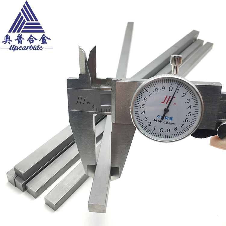 High Wear Resistant Tungsten Carbide Bars Yg6 6mm*14mm*330mm for Machining Raw Wood, Brass Rod and Cast Iron