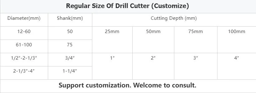 Ej Original Stock Universal Tungsten Steel Core 70 mm Nail Step Drill Ste Bits Set Tct Annular Cutter