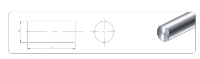 High Hardness Fine Grain Size Polished Cemented Solid Unground Tungsten Carbide Rods for Making Cutting Tools