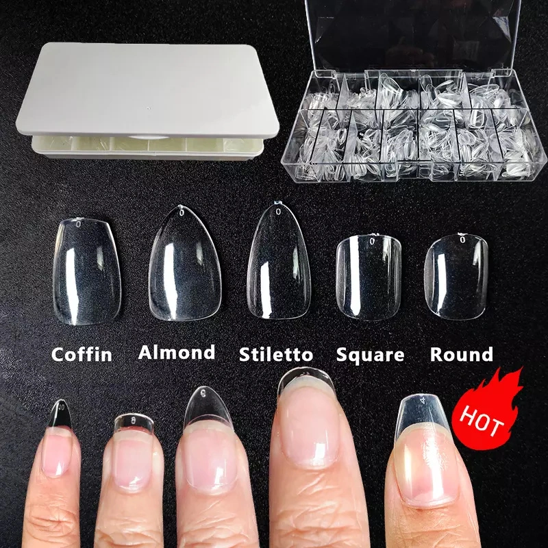 Free Sample Wholesale Various Color Custom Long Press on Nails for Women