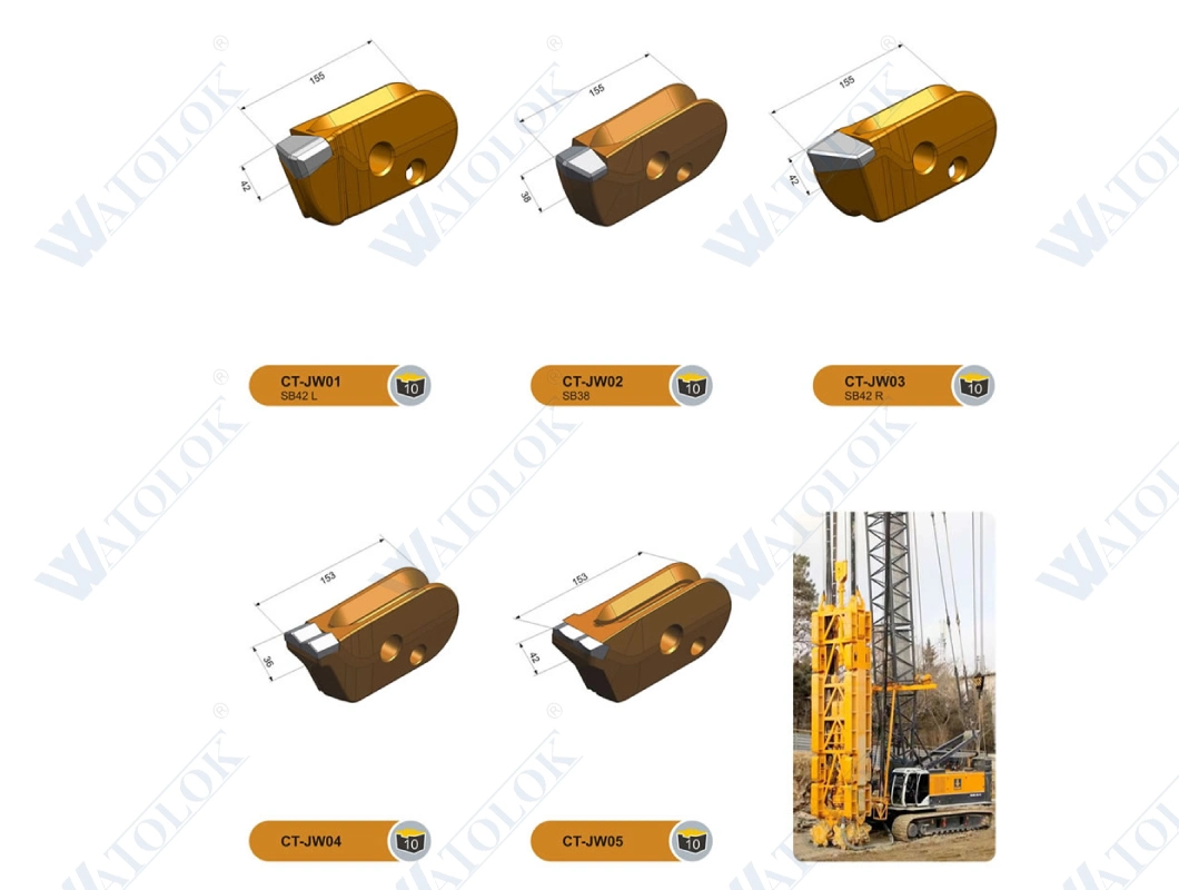 Diaphragm Wall Cutter Teeth Drilling Rig Teeth Core Barrel Cutter Teeth Conical Auger Teeth Bullet Teeth Casing Shoes Teeth Rotary Drilling Teeth