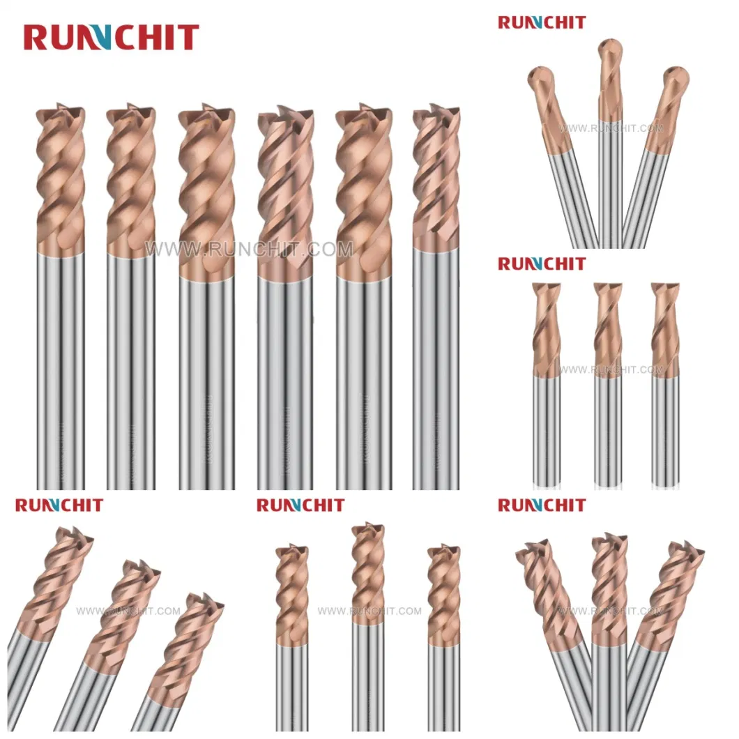 High Quality Customize Milling Cutter HRC70/65/55 Carbide Square End Mill 2/4 Flute Endmill Tungsten Carbide Cutting Tools for CNC Milling Machine Tools