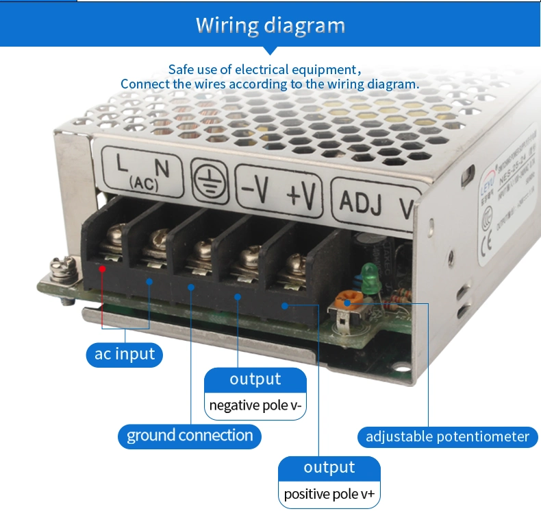 Ce RoHS Approved Single Output Nes-25-15 25W 15V SMPS