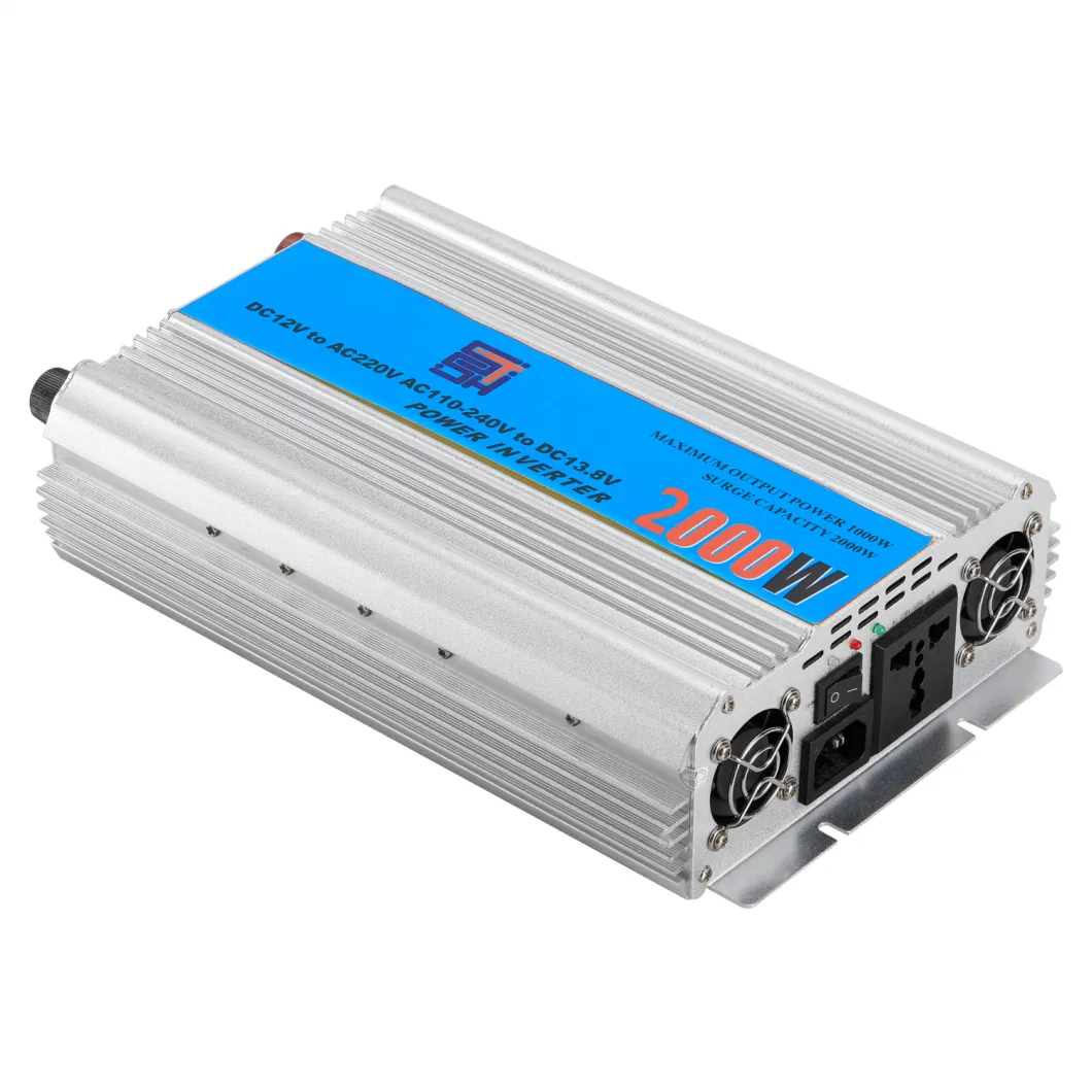 12V/24V DC to AC Pure Sine Wave 2000W Inverter with Battery Charger