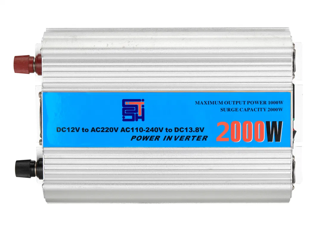 12V/24V DC to AC Pure Sine Wave 2000W Inverter with Battery Charger