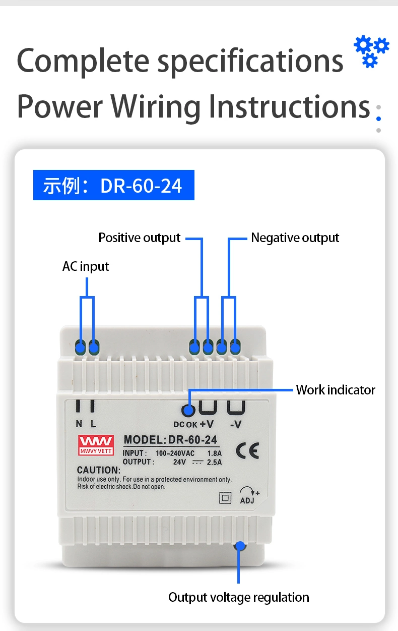 Drp-240-24 240W 24V 10A Rail Type Switching Power Supply 24 Volt Switching Power Supply