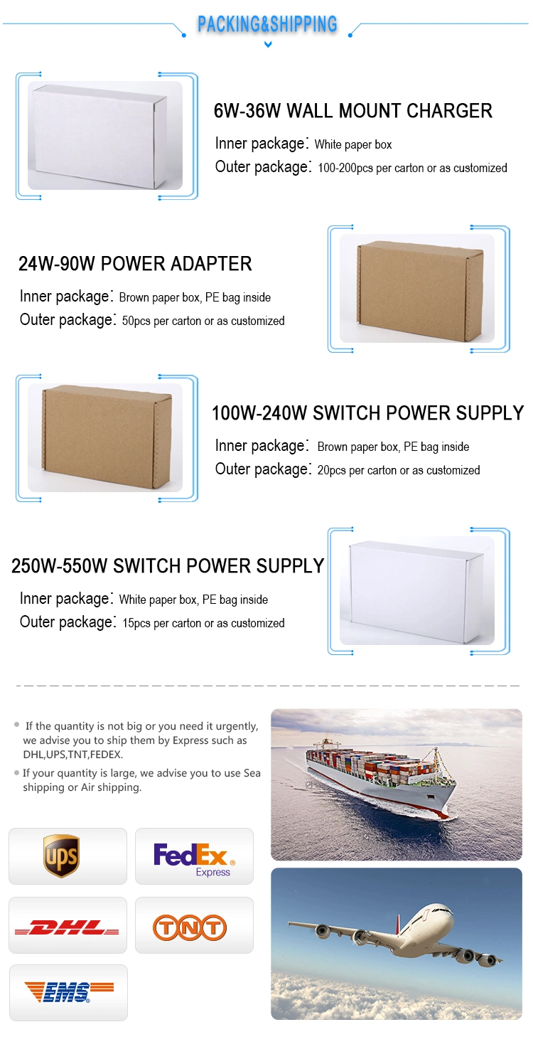 504W High Power 24V Power Adapter 21A SMPS with CE FCC RoHS CB SAA