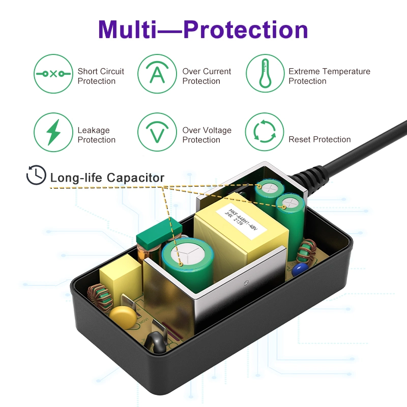 AC Adapter Manufacturer 15V 3A 4A Power Adapter Manufacturers 12V 4A 12V 5A AC-DC Power Supply Factory 24V 2A AC Adaptor 48V 1A Switching Power Supply EMC