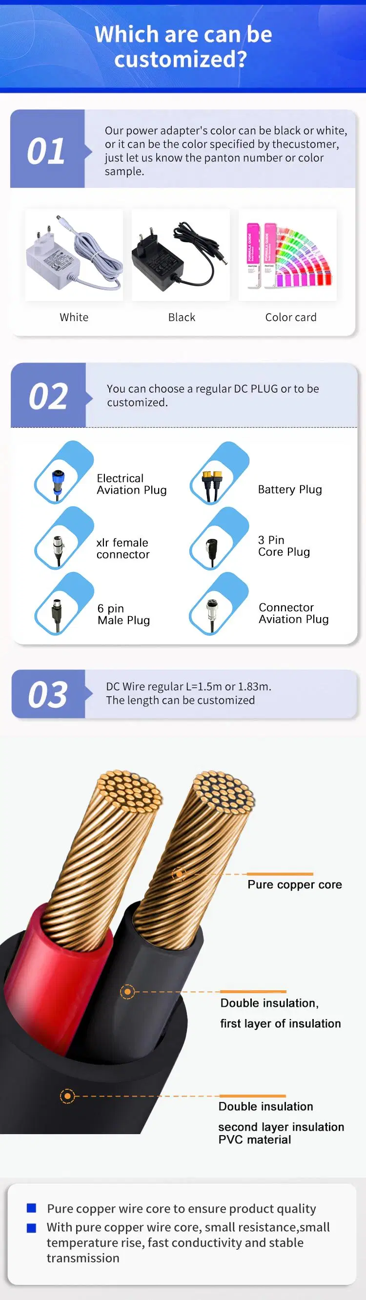 AC DC Power Supply 12V 24V 2A 3A 4A 5A 6A 10A Switching Power Adapter