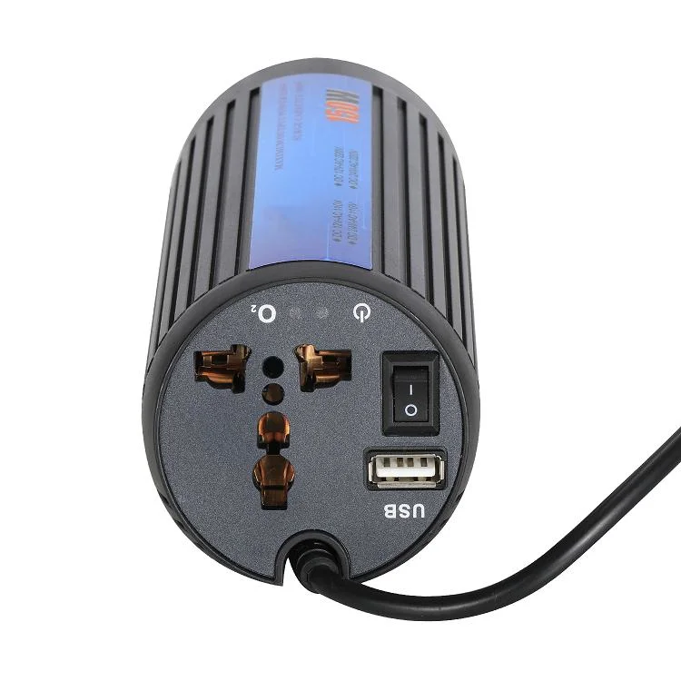 DC 12V to AC 120V 150W Smart Car Power Inverter with Dual USB Ports