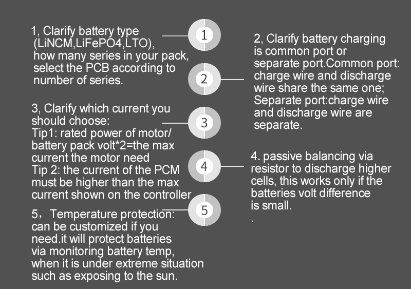 3.7V Rated Limn2o4 Battery 16s 60V 25A to 200A Shared Power Switching