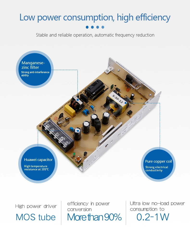 S-201-5 200W 5V 40A LED Driver Power Supply