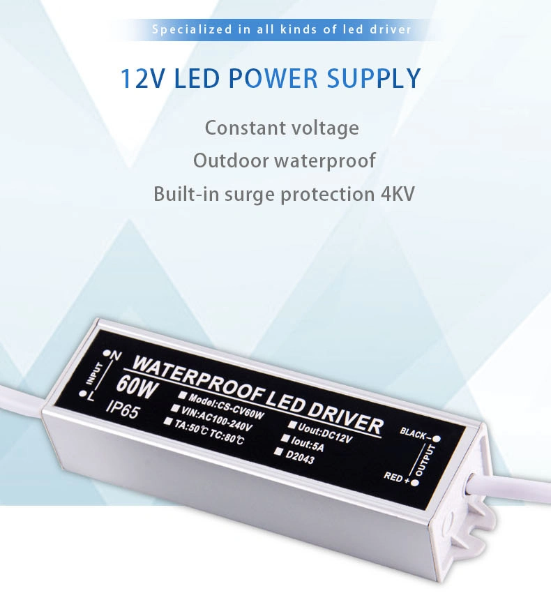 24W 12V Surge Protection Constant Voltage Driver LED Power Supply