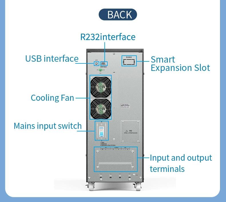 Factory Direct UPS Uninterruptible Power Supply 6kVA Security Alert Monitoring System Camera Backup UPS Power Supply