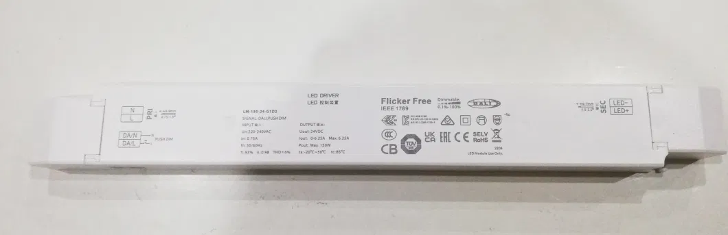 Constant Voltage Power Supply 75W 12VDC CV Dali Driver LED Intelligent Dimmable Driver