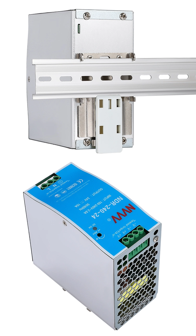 Ndr-240W-24V DIN Rail Switching Power Supply AC-DC LED Power Supply SMPS