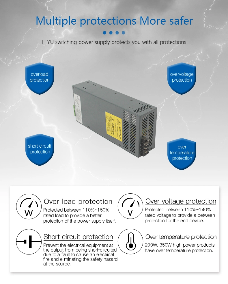 1500W 12V 100A Switching Power Supply with in Parallel Function