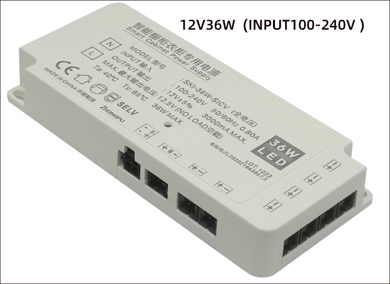 Cabinet &amp; Wardrobe Lighting Power Supply 12V/24V LED Driver 36W 60W 100W