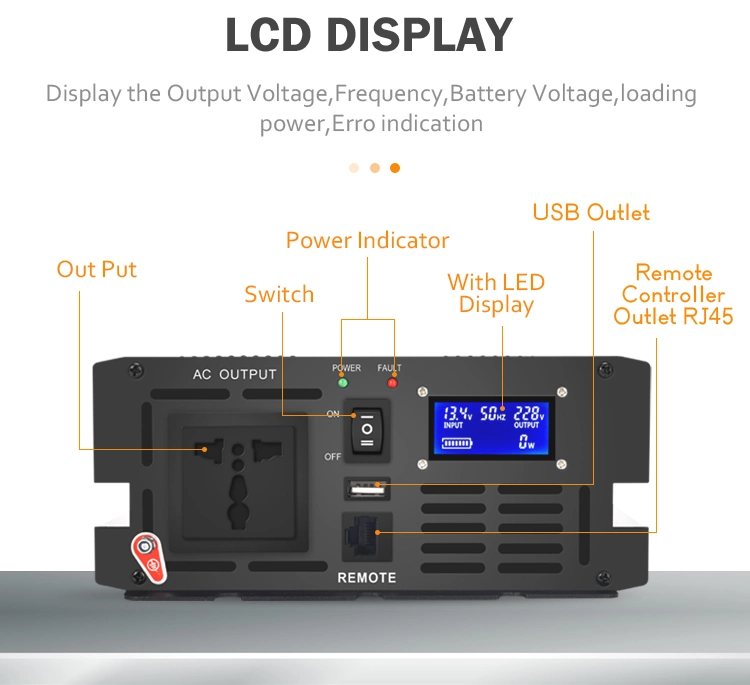 12V DC 220V AC Converter 1000W