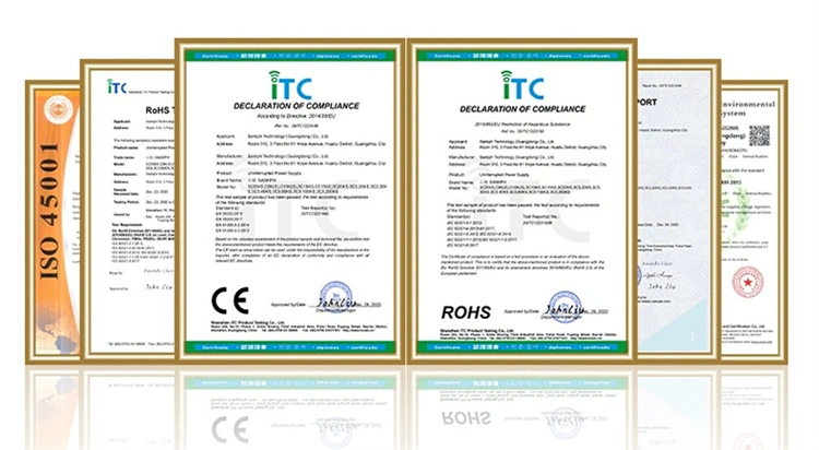 110V / 220V Single Phase in and out 6kVA DIN Rail UPS Online High Frequency UPS