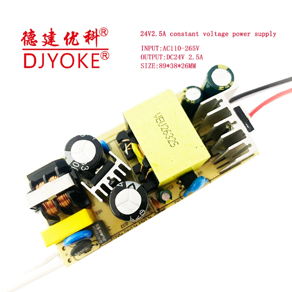 Customized Assembly PCB SMPS AC DC 24V2.5A Ceiling Fan LED Lamp Built-in Constant Voltage Power Supply Board 07