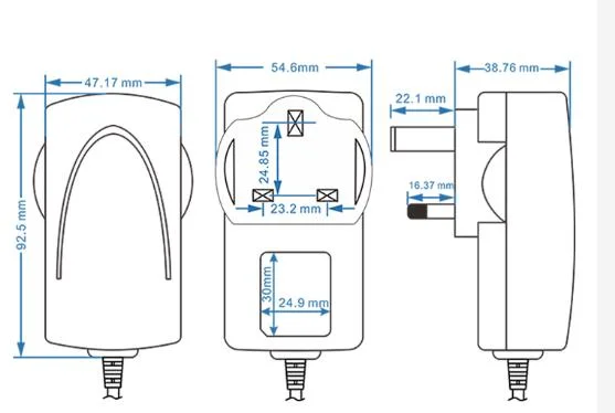 12V 4A DC Power Adapter 100-240V 50/60Hz to DC 12V 4A Power Supply 48W LED Transformer Charger with 5.5mm X 2.1mm