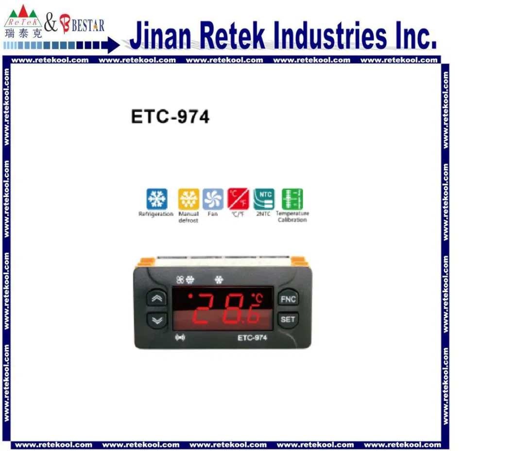 Refrigeration Parts Electronic Digital Temperature Controller (etc 961)