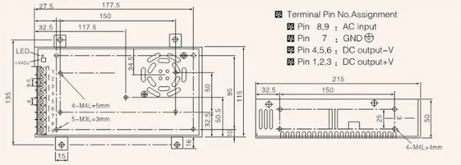 Single Output SMPS Switch Mode Power Supply (S-350)