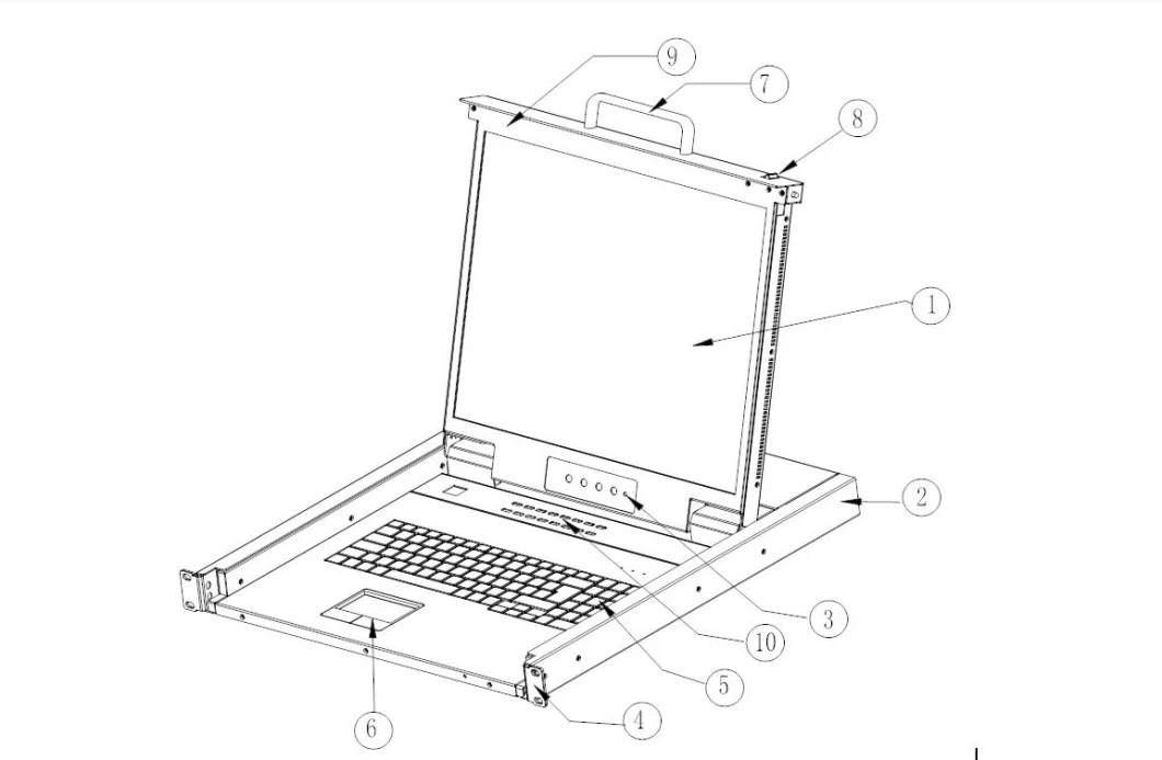 Automatic PS / 2 and USB Interface Detection Ld1908 Kvm