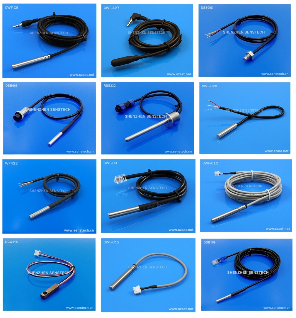 Industrial Waterproof Stainless Steel 304 316 Tube Rtd Temperature Sensor PT100 Classa/B