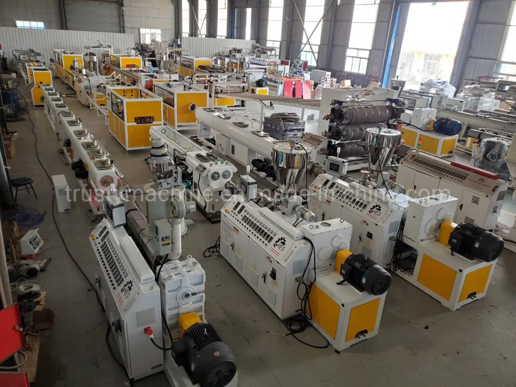 50mm-160mm PVC Pipe Machine PVC Water Supply Pipe Extrusion Line