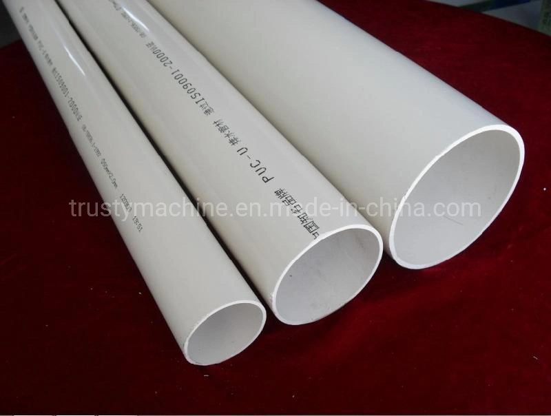 50mm-160mm PVC Pipe Machine PVC Water Supply Pipe Extrusion Line