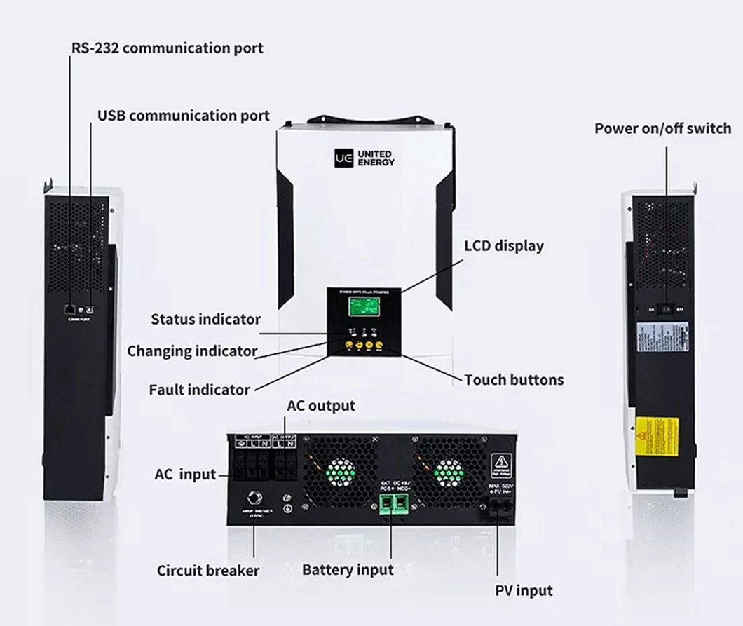 Pure Sine Wave 3000W off Grid 12V to 240V Pure Sine Wave with UPS