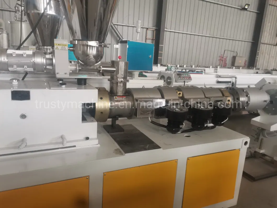 50mm-160mm PVC Pipe Machine PVC Water Supply Pipe Extrusion Line