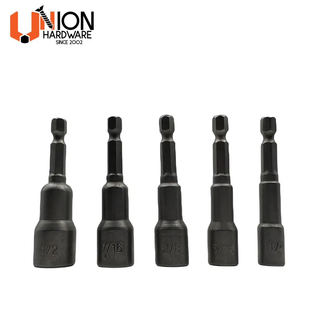 1/4 5/16 3/8 7/16 1/2 Inch Hex Point Drive Nut Sockets Tools