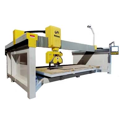 5 Axis CNC Stone Machinery Engraving Router Slab Drilling Cutting Machine Laser Tile Cutter for Countertop Sink