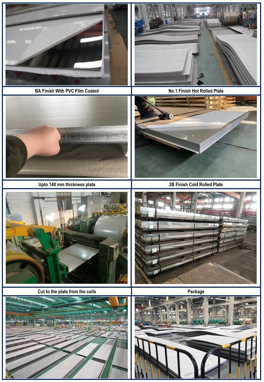 Ss 201 304 304L 316 316L 430 Stainless Steel Plate Sheet for Decorative Material