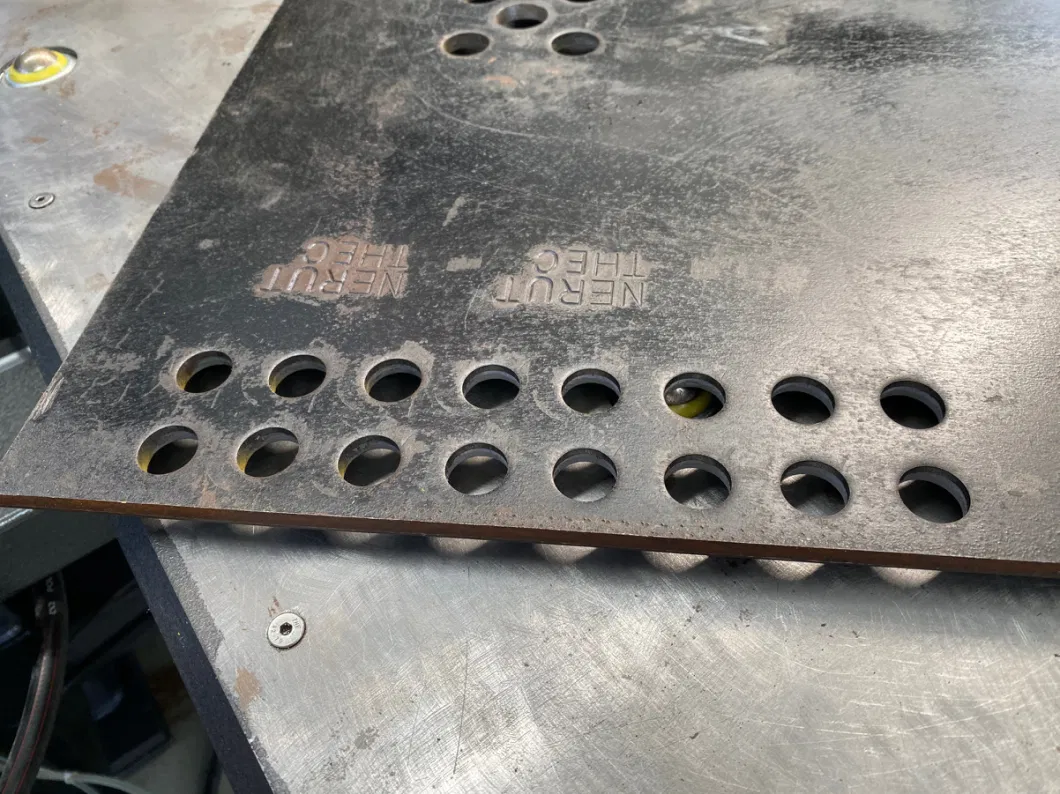 CNC Hydraulic Punching&amp; Marking Machine Plates Hydraulic Punch Plate Power Press Maching Part Precision Stamping Steel Ironworkers Processing Machinery