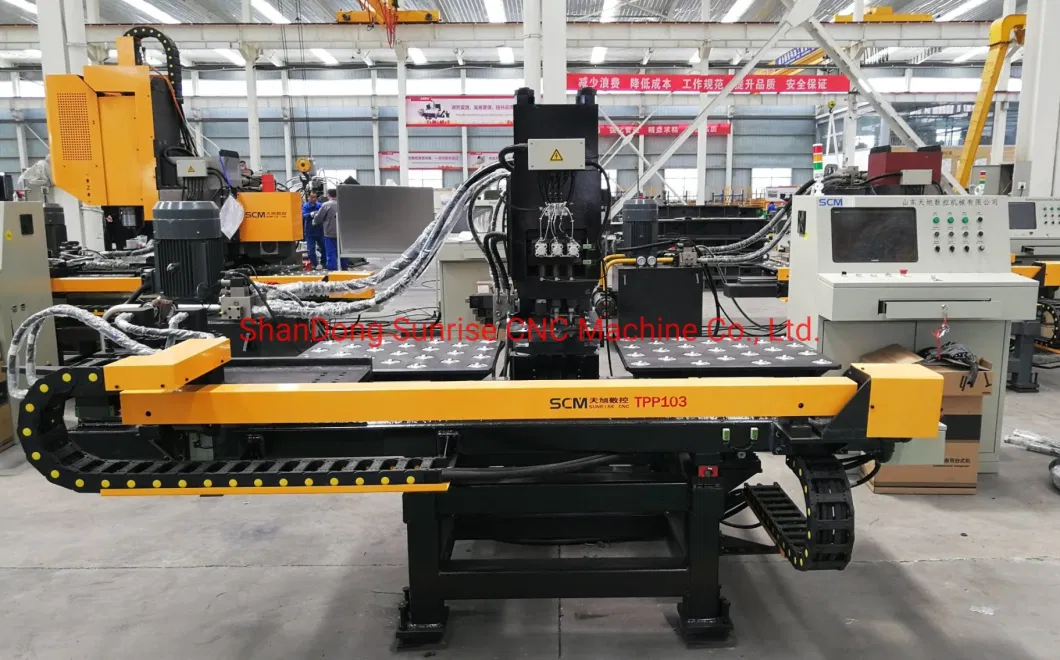 China Manufacturer CNC Hydraulic Punching &amp; Marking Machine for Steel Plates