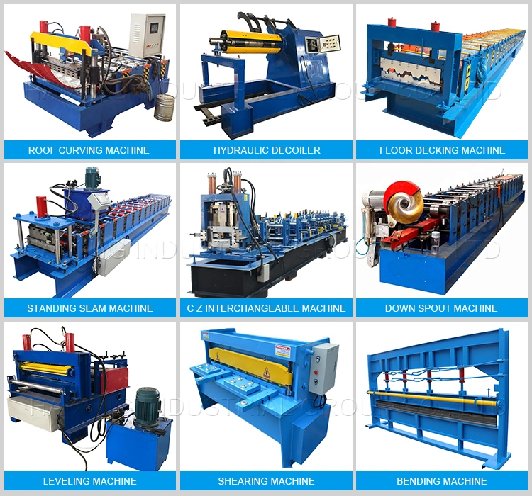 Botou Factory Cold Roll Bending Machine of Roofing Glazed Panel