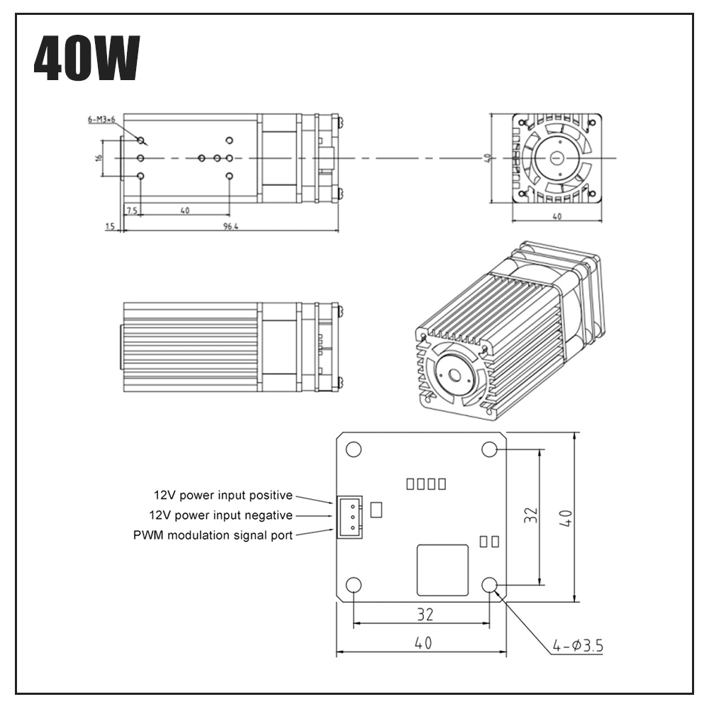 DIY Engraver Desktop 100*100cm CNC Laser Cutter with 40W Laser laser Engraving Machine