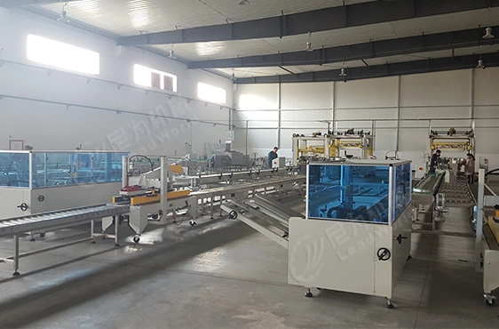 Leadworld Fully Automatic Box Case Sealer Erector Packer Adhesive Bottom Taping Folding Carton Erector Erecting Open Machine