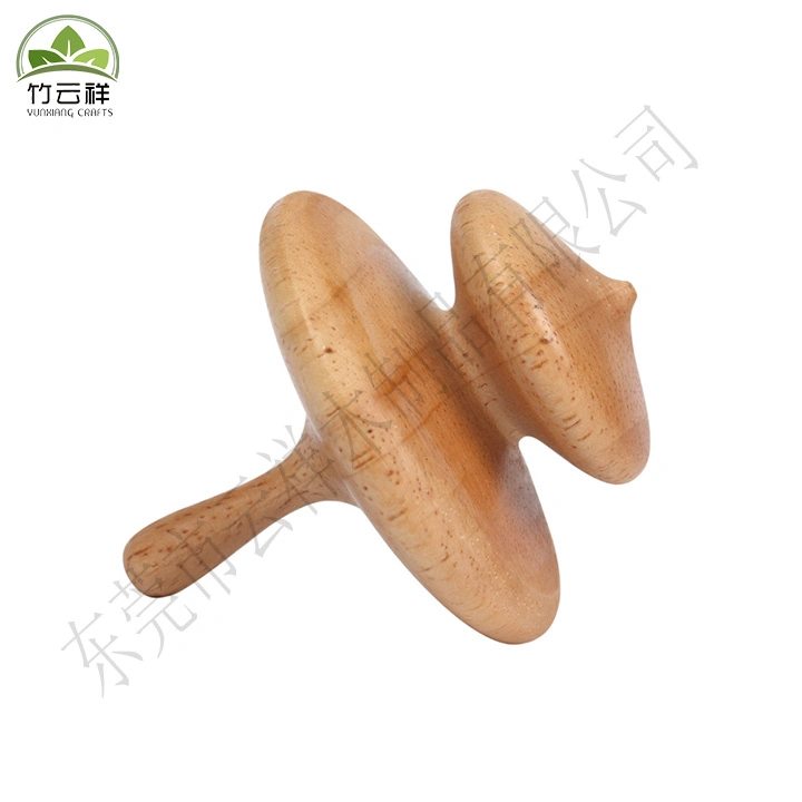 Beautiful Environmental Protection Entertainment Toy Wooden Double Small Top